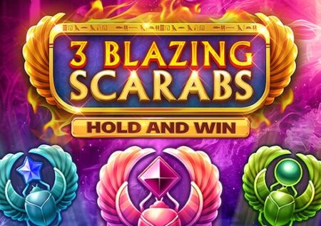 3 Blazing Scarabs Hold and Win